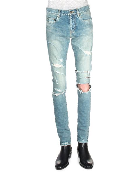 damen jeans ysl|farfetch YSL jeans for men.